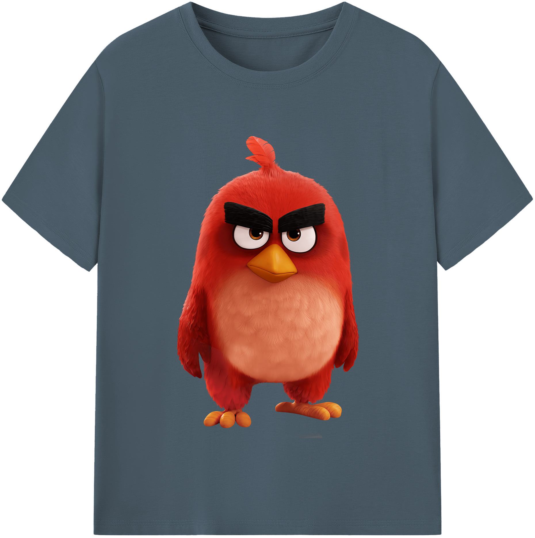 （画像用） Angry Birds アングリーバード 綿100％半袖Tシャツ（フロントプリント）